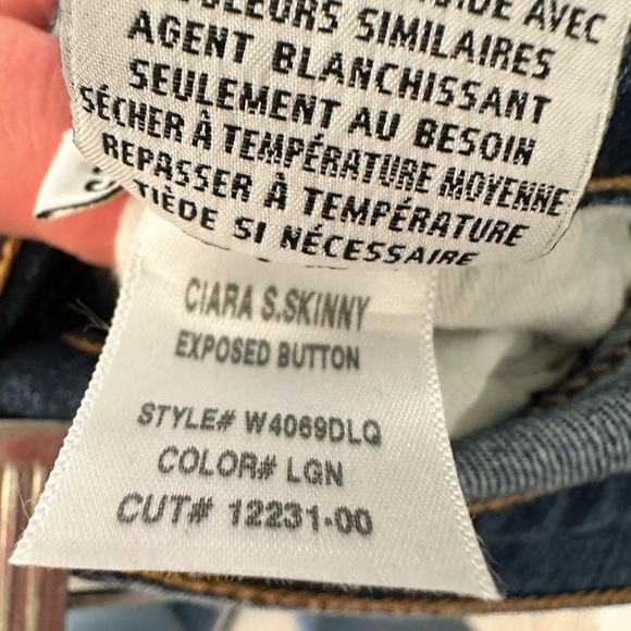 Hudson Jeans Ciara Super Skinny Exposed Button Low Rise Size 25 NWT $198 MSRP - Picture 9 of 14